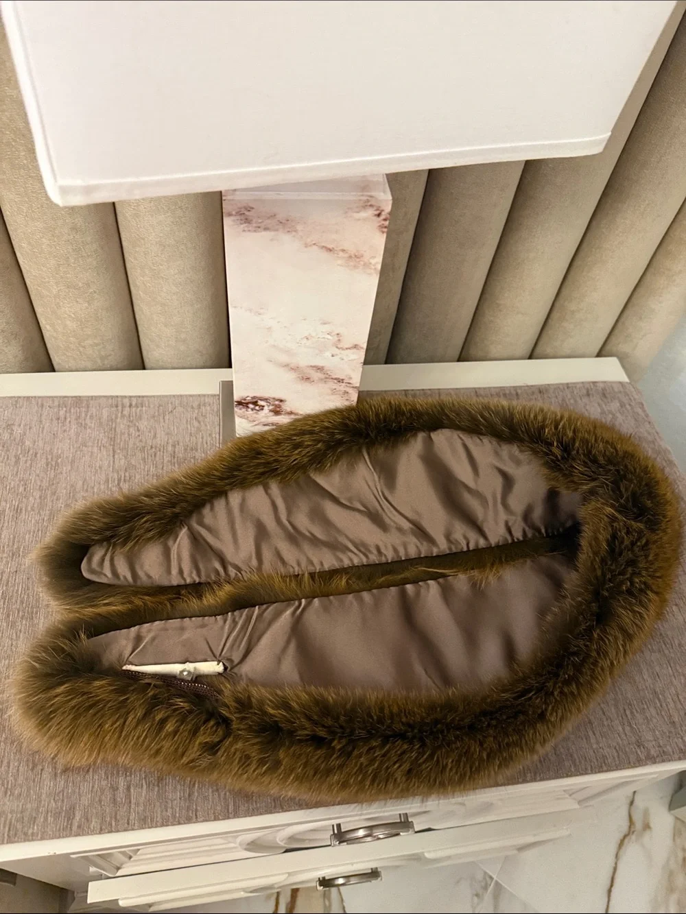 Real Fox fur collar